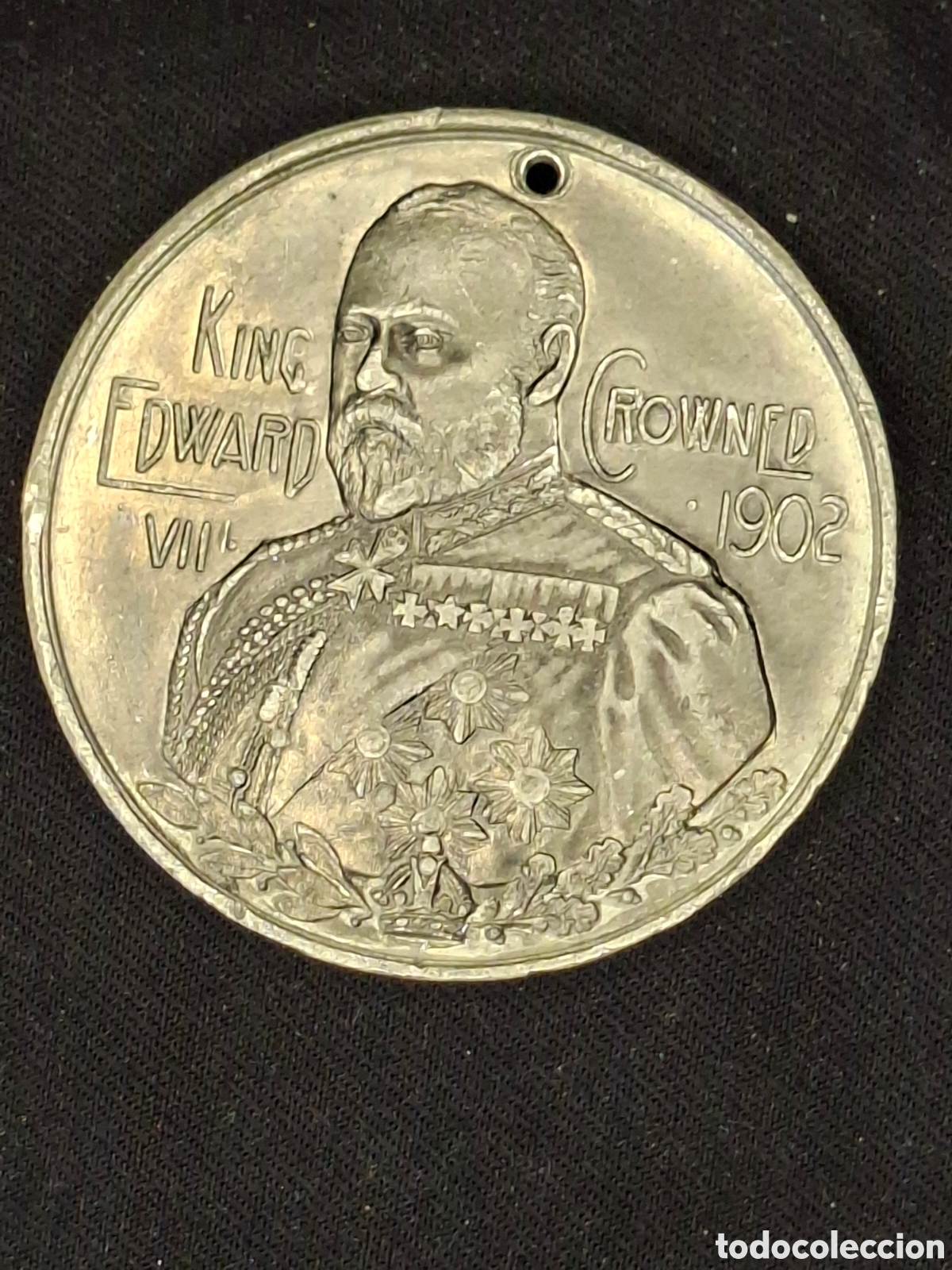 Medallas hist&oacute;ricas: medalla conmemorativa de 1902 por la coronaci&oacute;n del rey Eduardo VII de Gran Breta&ntilde;a . MTC6