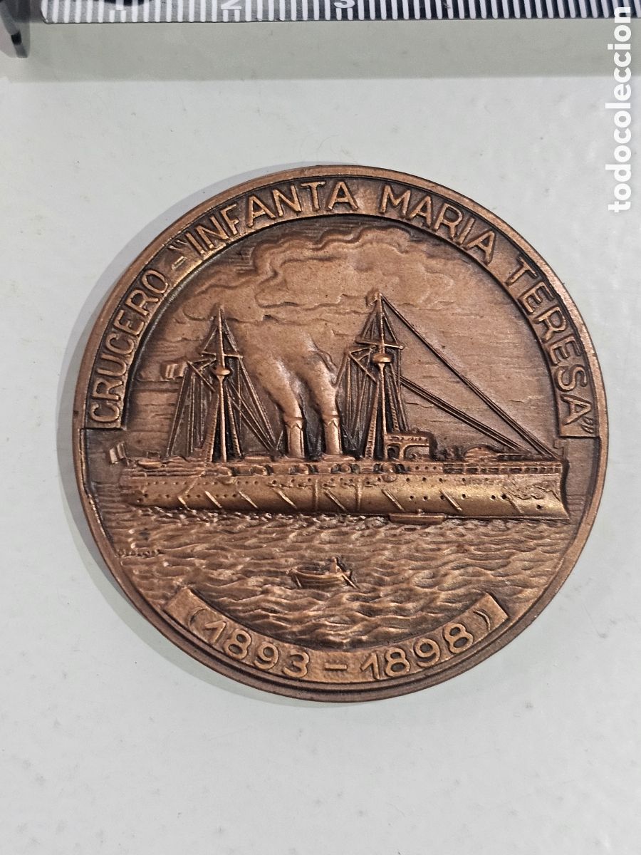 Medallas hist&oacute;ricas: Medalla XXVI Sal&oacute;n N&aacute;utico Internacional Barcelona 1988 &ndash; Crucero Infanta Mar&iacute;a Teresa (1893-1898)
