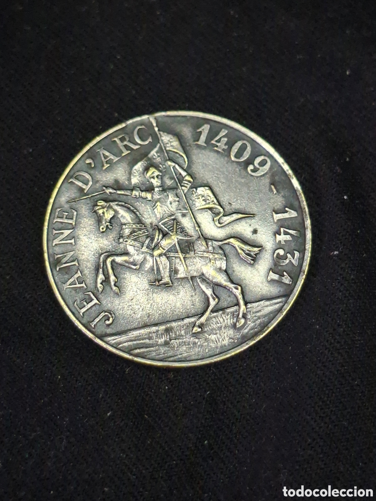 Medallas hist&oacute;ricas: Medalla de Santa Juana de Arco a Caballo - MTC6