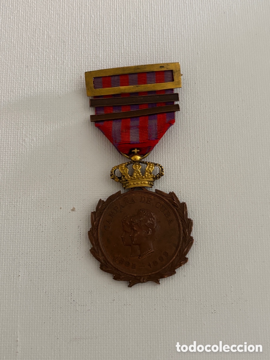 Medallas hist&oacute;ricas: Medalla de la campa&ntilde;a de Cuba ORIGINAL