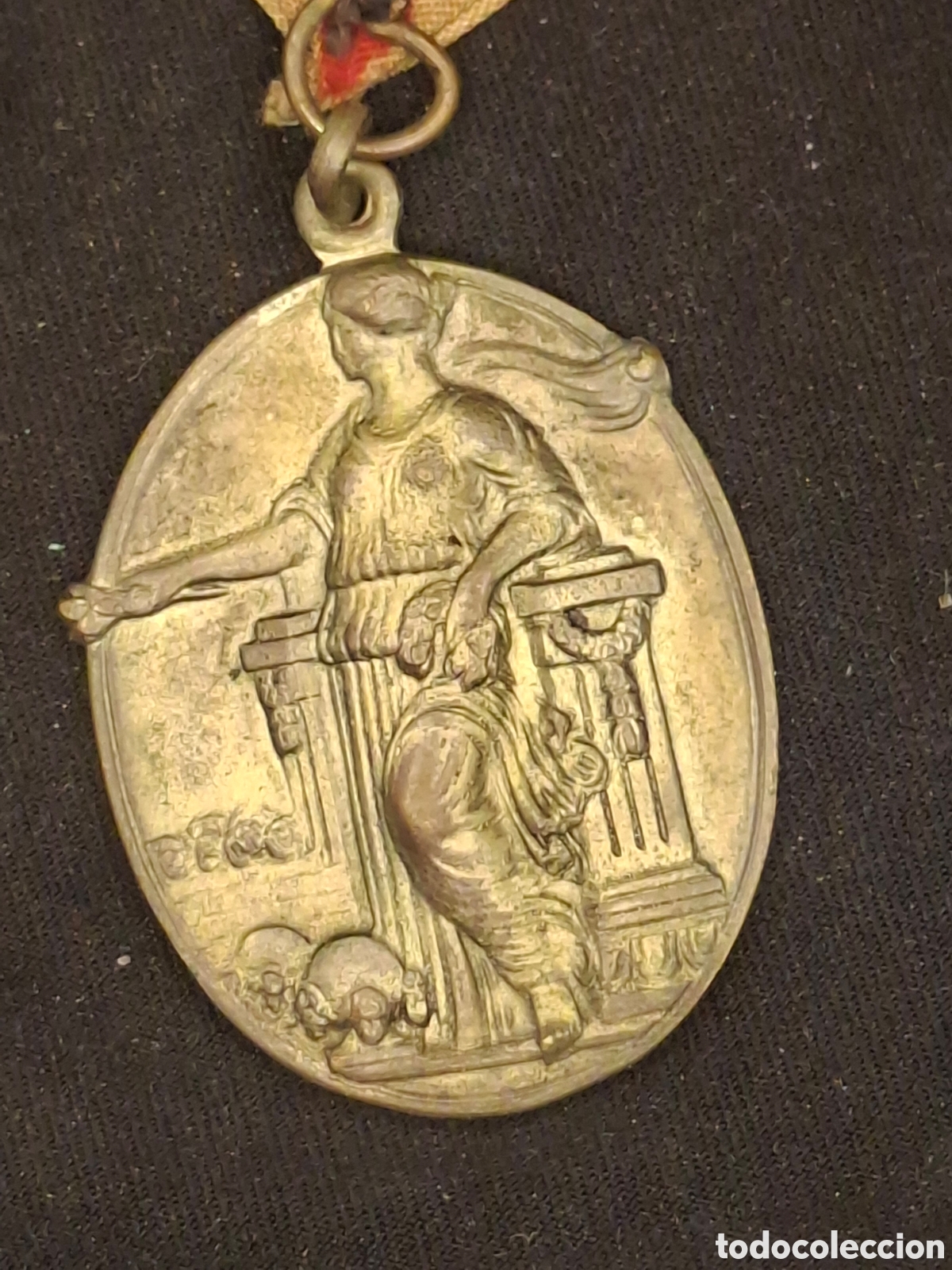 Medallas hist&oacute;ricas: Medalla gremio sant lluc grabada en Manresa 1951. MTC6