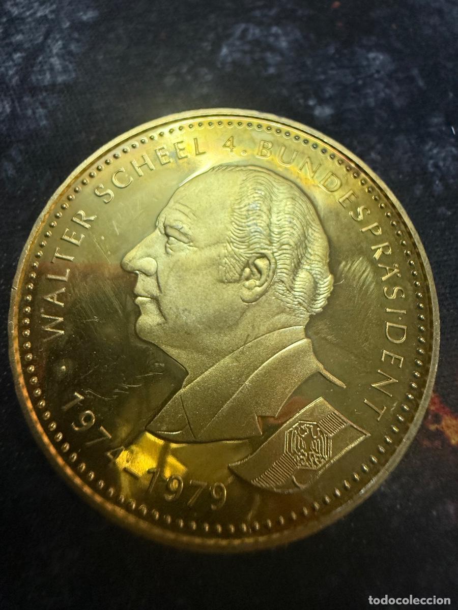Medallas hist&oacute;ricas: Medalla Conmemorativa de Walter Scheel 4. Bundespr&auml;sident 1979