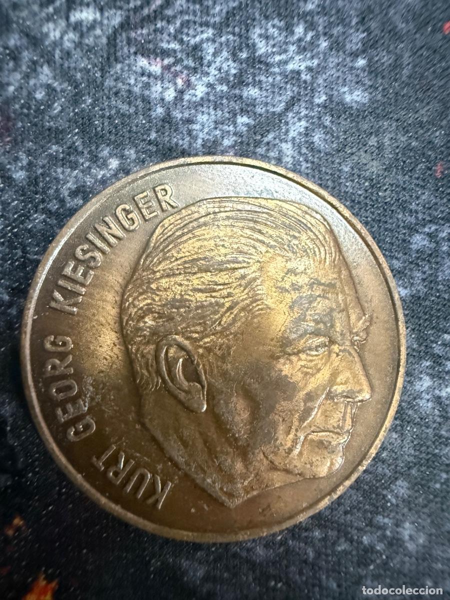 Medallas hist&oacute;ricas: Kurt Georg Kiesinger CDU 1969 Medalla
