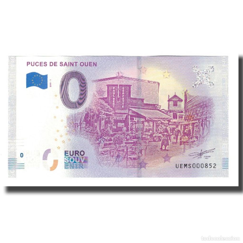 Medallas hist&oacute;ricas: [#664166] Francia, Tourist Banknote - 0 Euro, 93/ Saint-Ouen - March&eacute; aux Puces de