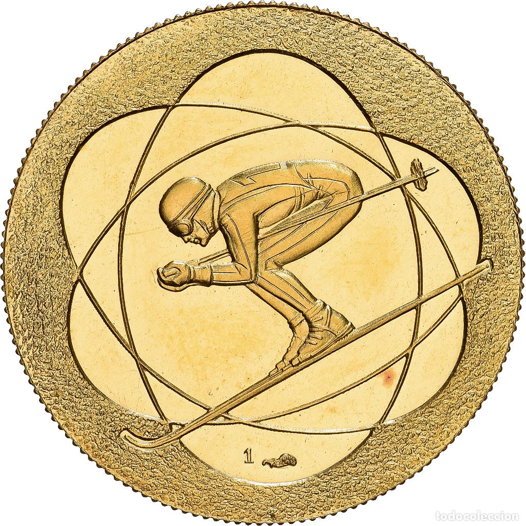 Medallas hist&oacute;ricas: [#1118132] Francia, medalla, Jeux Olympiques Grenoble, 1968, SC, Oro