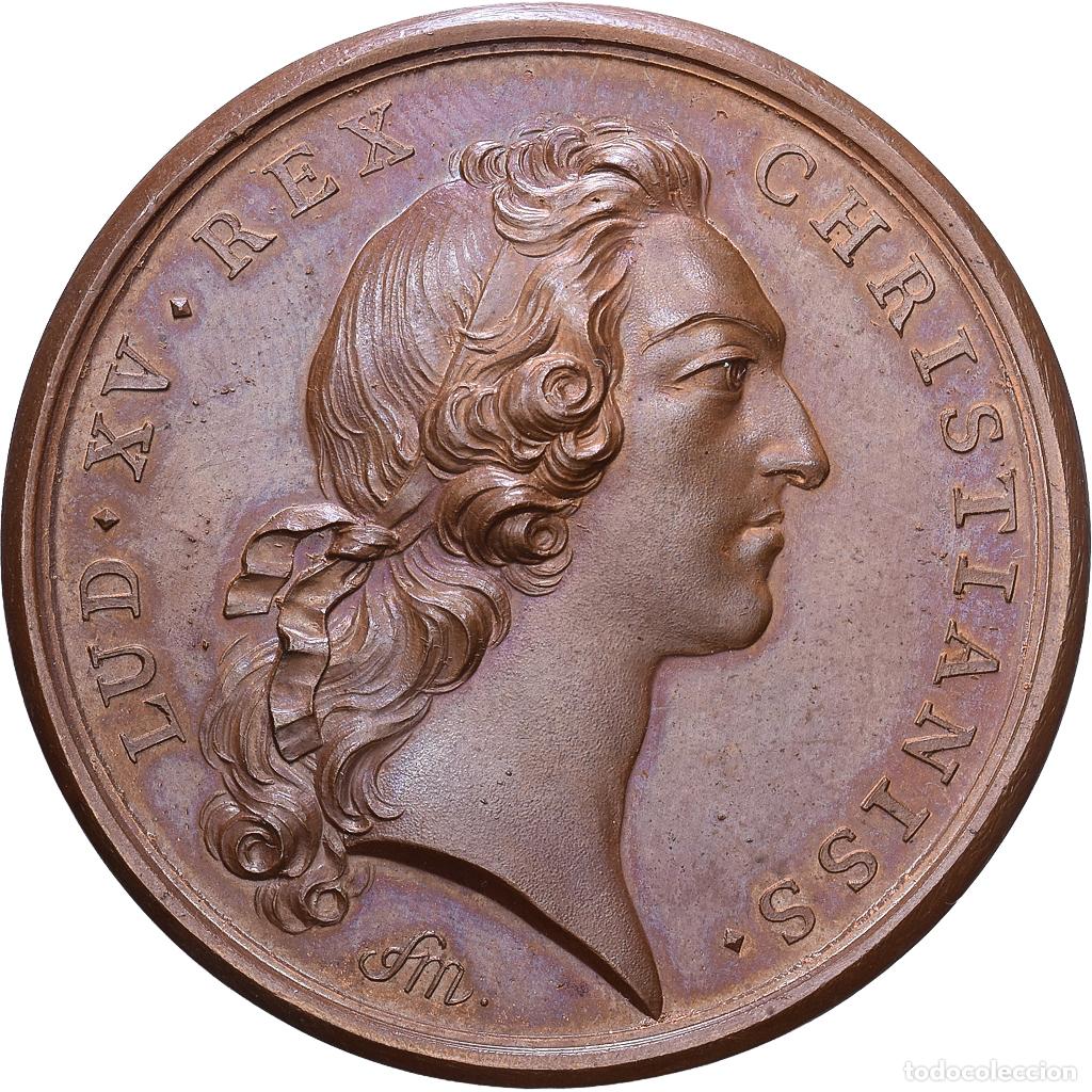 Medallas hist&oacute;ricas: [#1535027] Francia, medalla, Louis XV, Premier mariage de Louis-Ferdinand, 1745, Bronce, SC