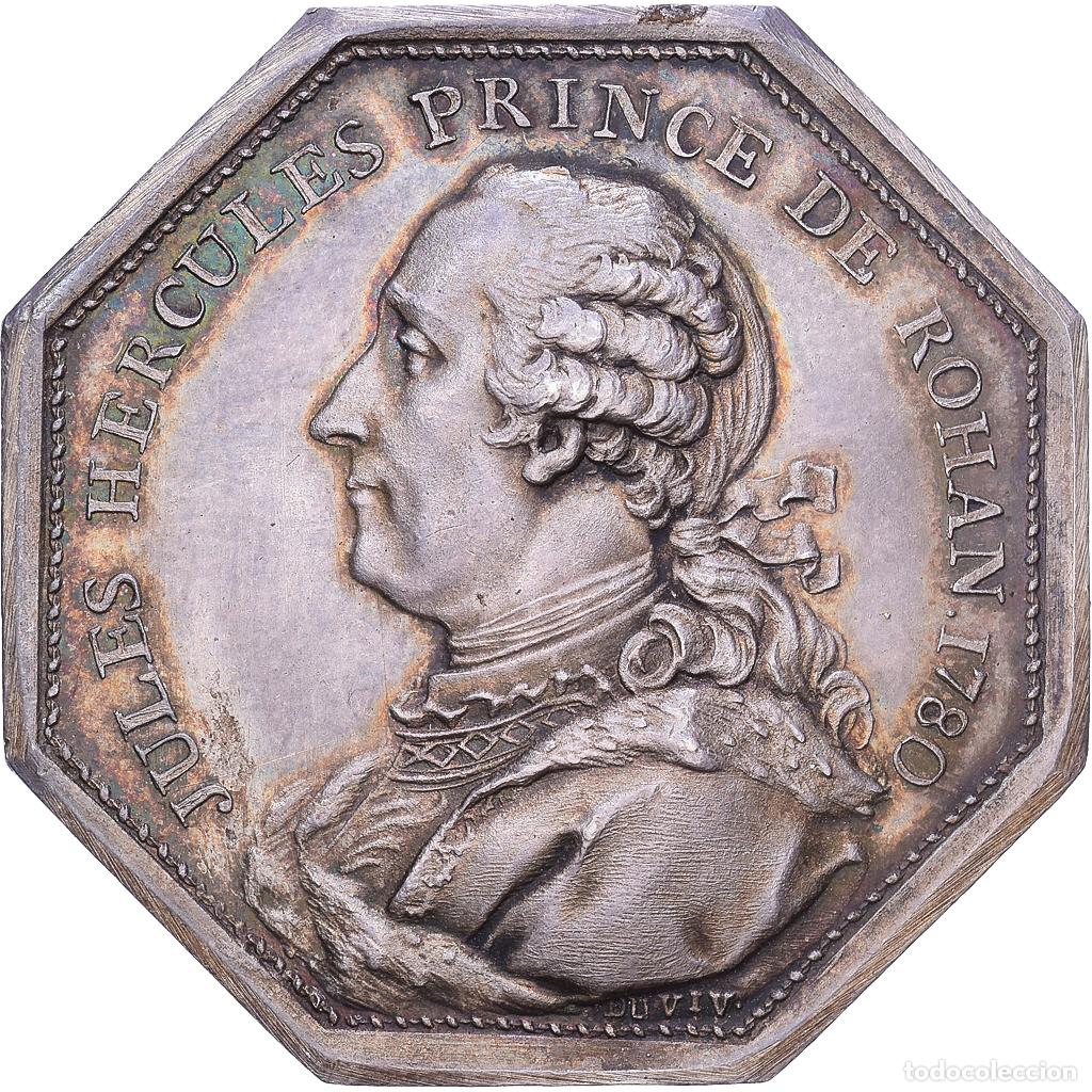 Medallas hist&oacute;ricas: [#139974] Francia, zeton, Jules Hercules de Rohan, 1780, Plata, EBC