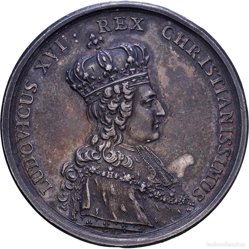 Medallas hist&oacute;ricas: [#1535023] Francia, zeton, Louis XVI, Sacre &agrave; Reims, 1775, Plata, MBC+