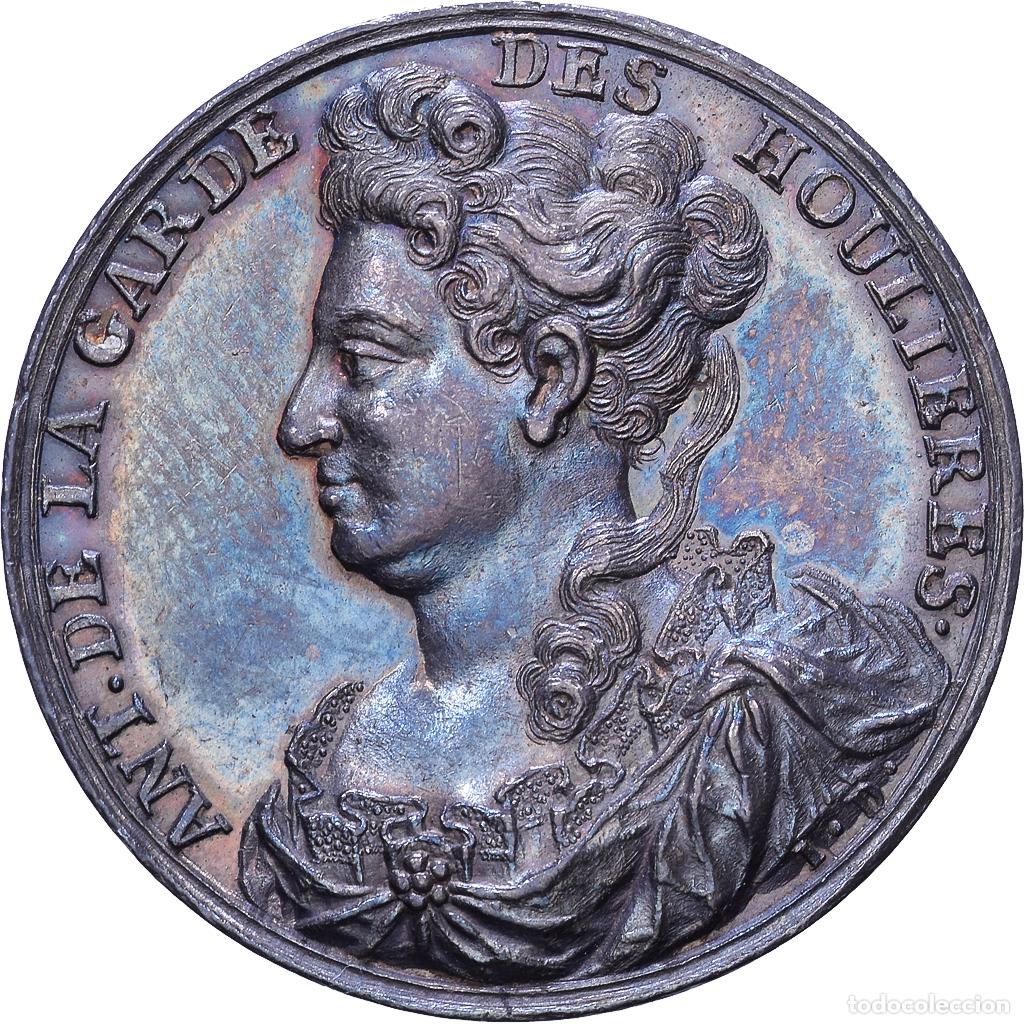 Medallas hist&oacute;ricas: [#1535089] Francia, zeton, ANTOINETTE DE LA GARDE DES HOULIERES, Plata, Dassier, Les Hommes