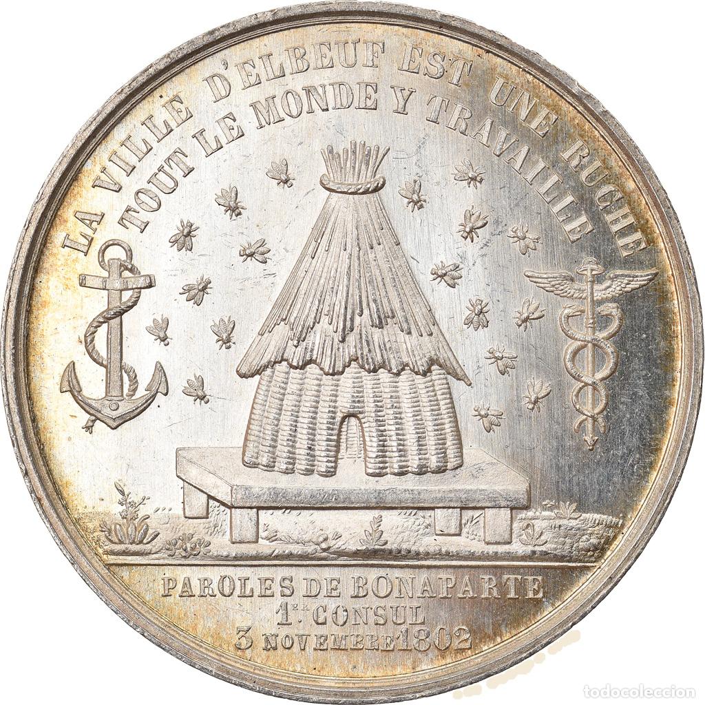 Medallas hist&oacute;ricas: [#4962] Francia, Token, Chambre de Commerce d'Elbeuf, 1861, Lecomte, SC, Plata