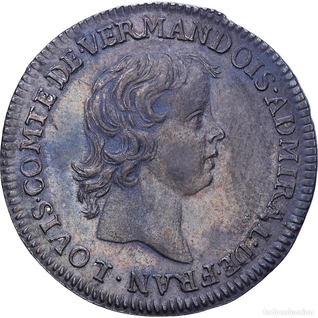 Medallas hist&oacute;ricas: [#1535043] Francia, zeton, La Marine, Comte de Vermandois, 1676, Plata, EBC
