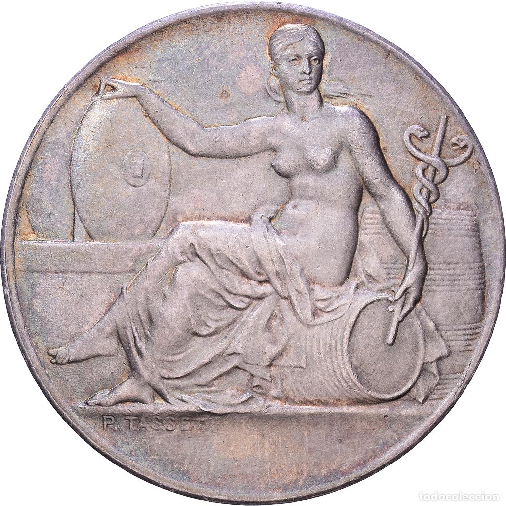 Medallas hist&oacute;ricas: [#1535067] Francia, medalla, Commission des huiles, Plata, Tasset, MBC+