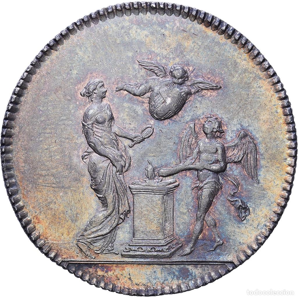 Medallas hist&oacute;ricas: [#1535016] Francia, zeton, Acad&eacute;mie royale de marine, 1769, Plata, FDC