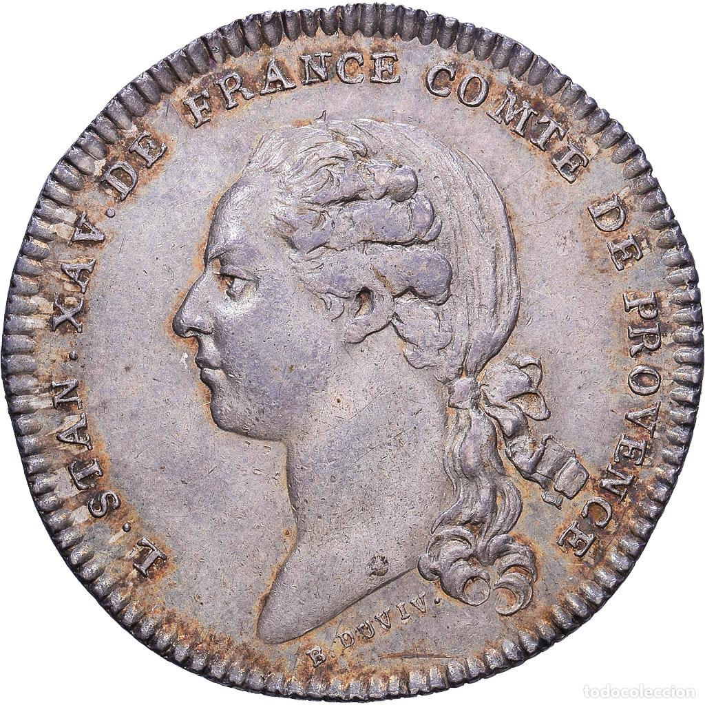 Medallas hist&oacute;ricas: [#1535039] Francia, zeton, Louis Stanislas Xavier, comte de Provence, Plata, MBC