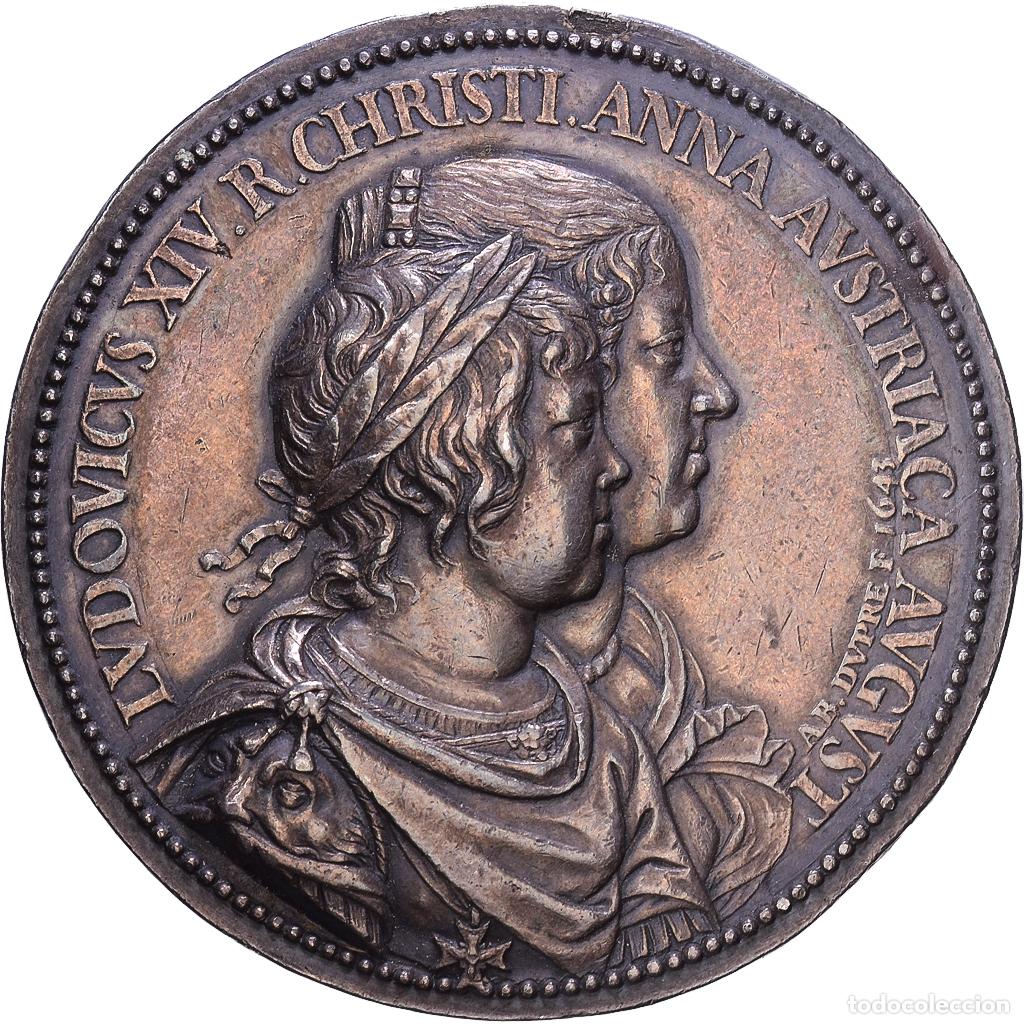 Medallas hist&oacute;ricas: [#1535243] Francia, medalla, Louis XIV et Anne d'Autriche, 1643, Plata, EBC