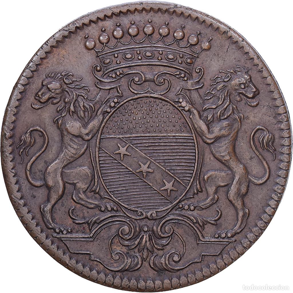 Medallas hist&oacute;ricas: [#139980] Francia, zeton, &Icirc;le-de-France, Jean-Baptiste Noyel, 1723, Cobre, EBC
