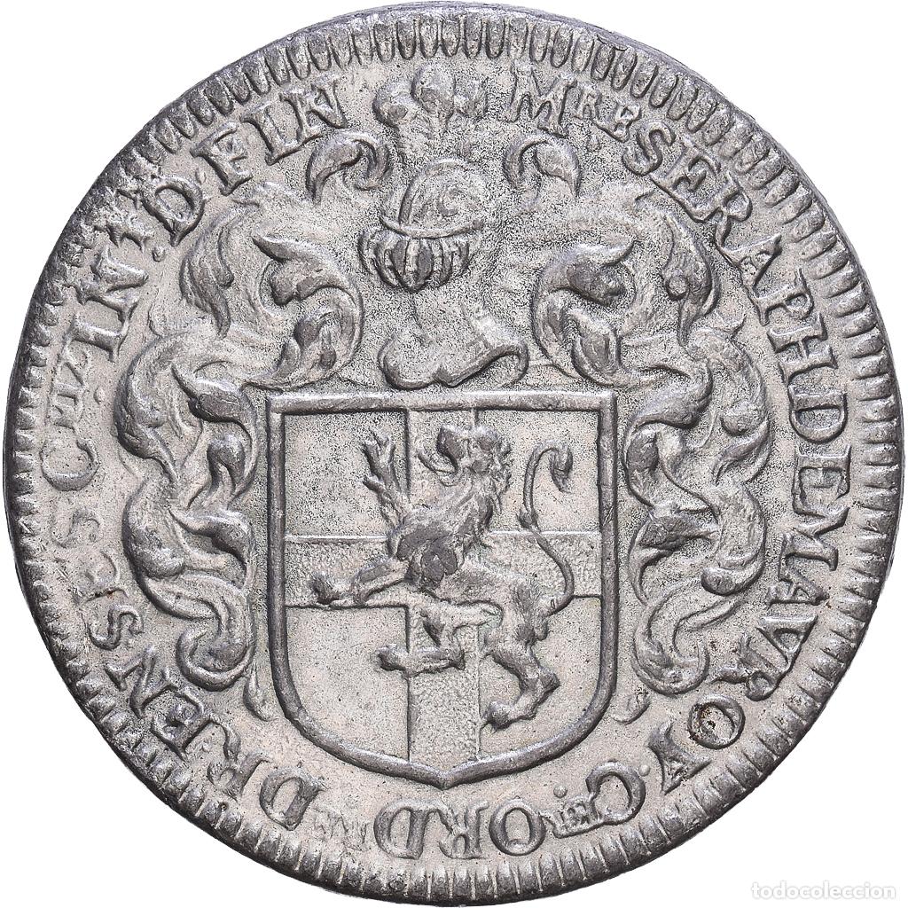 Medallas hist&oacute;ricas: [#139991] Francia, zeton, S&eacute;raphin de Mauroy & Marie-Madeleine Fardoil, Hojalata, SC