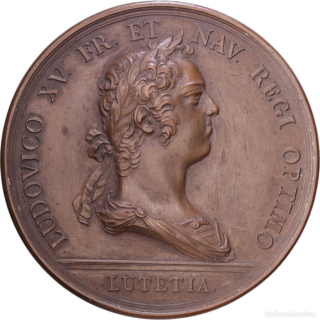 Medallas hist&oacute;ricas: [#1535246] Francia, medalla, Louis XV, Naissance du Dauphin, 1729, Bronce, EBC