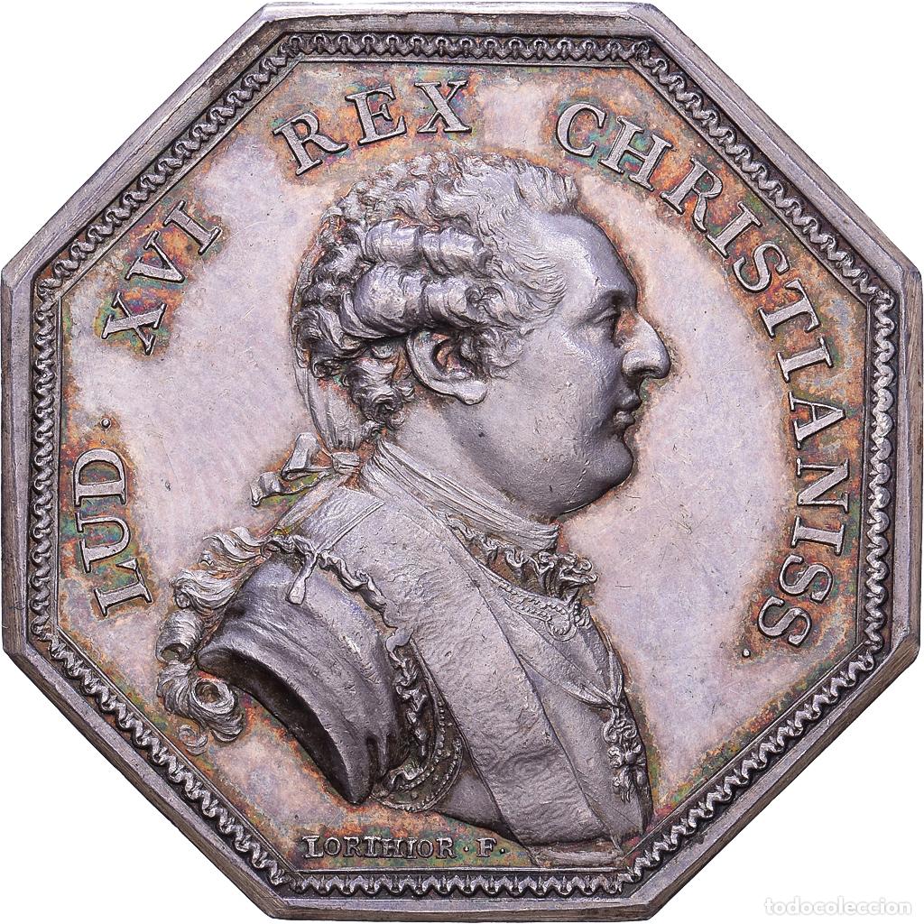 Medallas hist&oacute;ricas: [#1535022] Francia, zeton, Louis XV, Ordre Militaire de Saint-Louis, 1779, Plata, SC