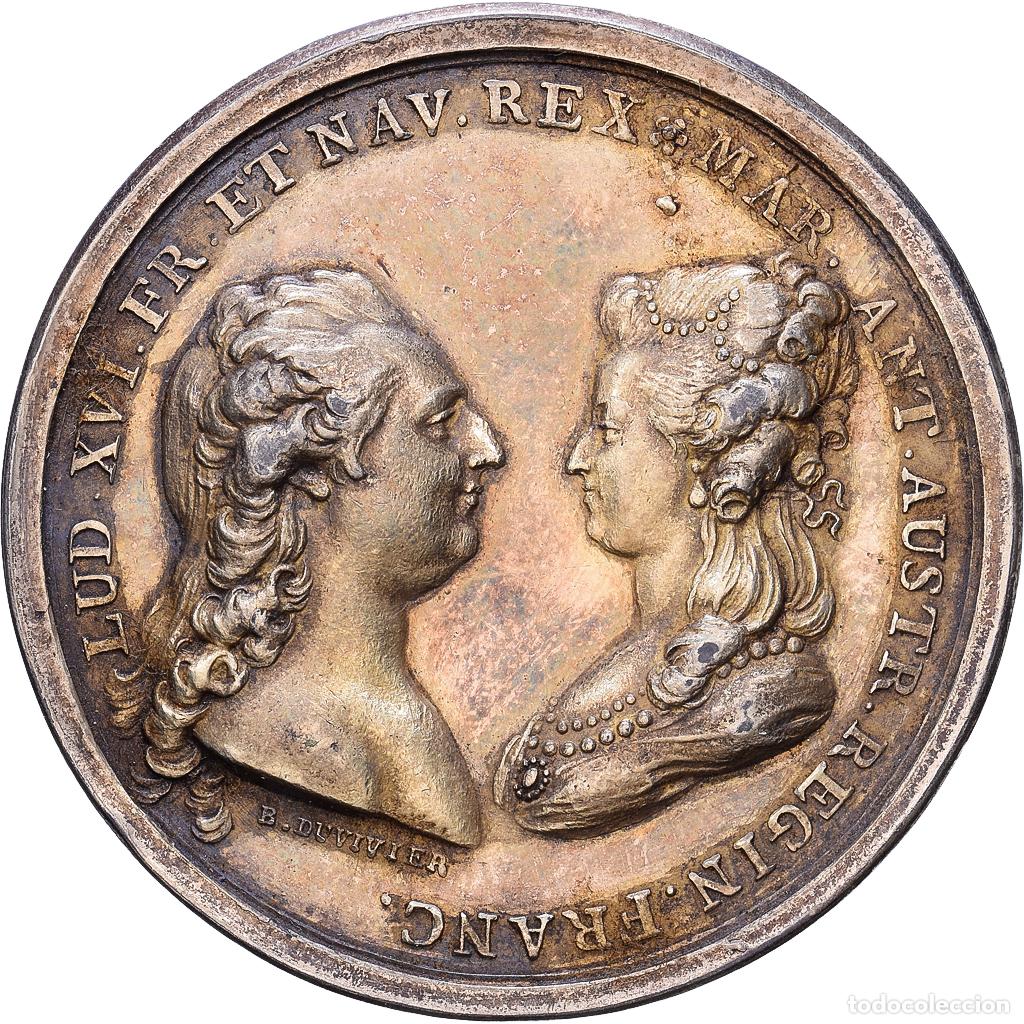 Medallas hist&oacute;ricas: [#1535029] Francia, medalla, Louis XVI & Marie-Antoinette, Naissance du Dauphin, 1781
