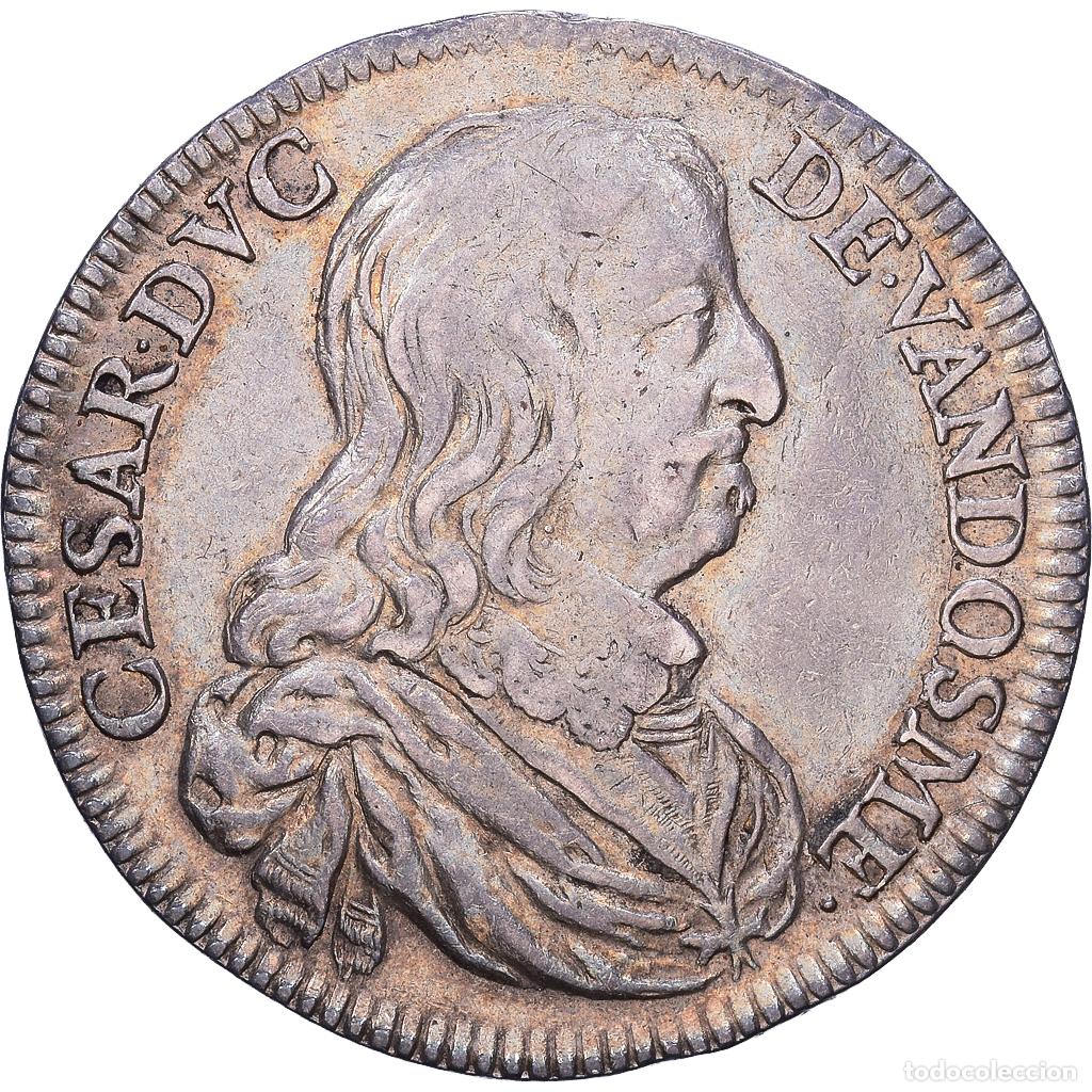 Medallas hist&oacute;ricas: [#139981] Francia, zeton, C&eacute;sar de Vend&ocirc;me, 1661, Plata, MBC