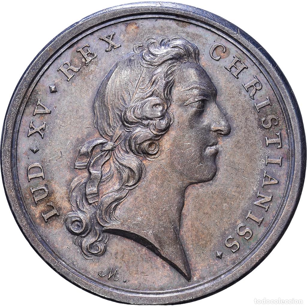 Medallas hist&oacute;ricas: [#1535014] Francia, zeton, Louis XV, Marie-Th&eacute;r&egrave;se, 1745, Plata, MBC+