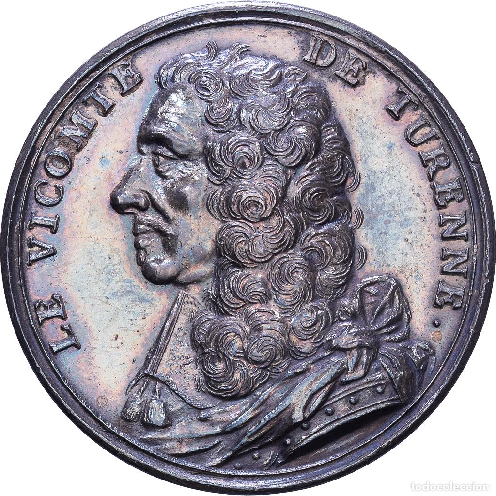 Medallas hist&oacute;ricas: [#1535087] Francia, zeton, Le Vicomte de Turenne, Plata, Dassier, Les Hommes illustres, EBC