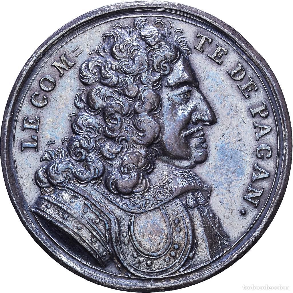 Medallas hist&oacute;ricas: [#1535083] Francia, zeton, Comte Blaise Fran&ccedil;ois Pagan, Plata, Dassier, Les Hommes