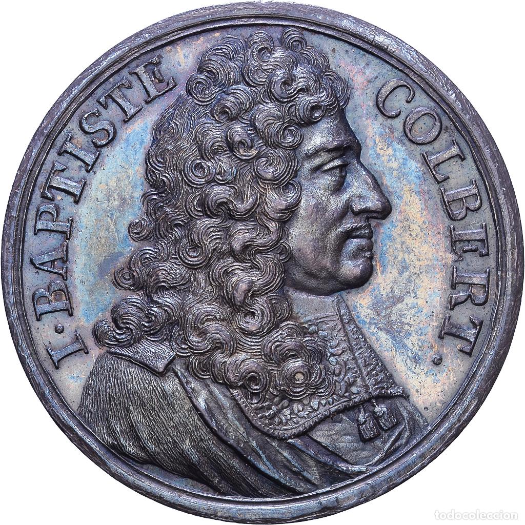Medallas hist&oacute;ricas: [#1535084] Francia, zeton, Jean Baptiste Colbert, Plata, Dassier, Les Hommes illustres, EBC
