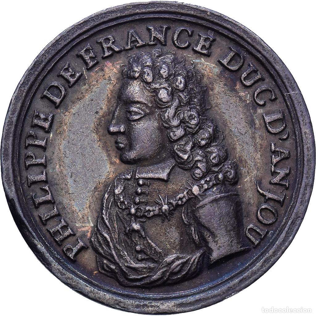 Medallas hist&oacute;ricas: [#1535044] Francia, zeton, Philippe V, Plata, EBC, Feuardent:8440