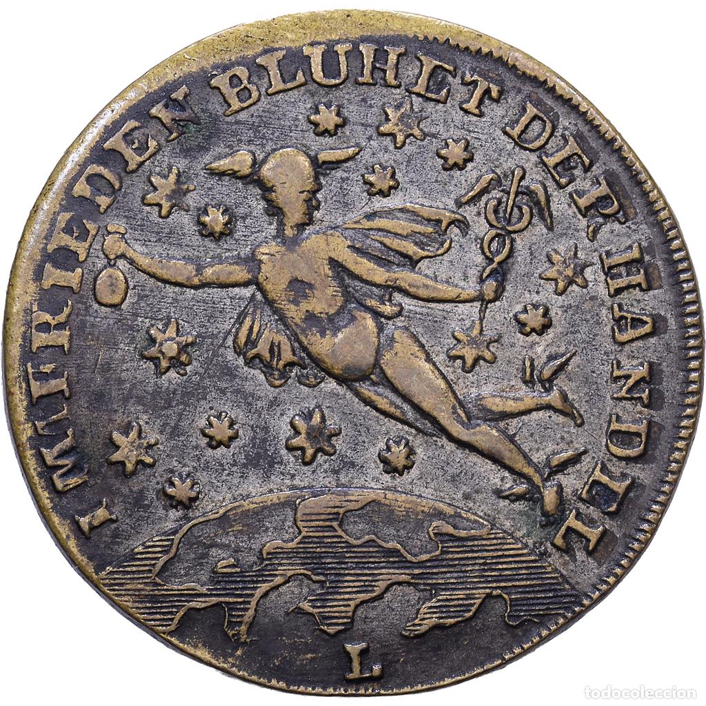 Medallas hist&oacute;ricas: [#1535062] Francia, zeton, Mulhouse, Handelsgesellschaft, 1816, Lat&oacute;n, MBC