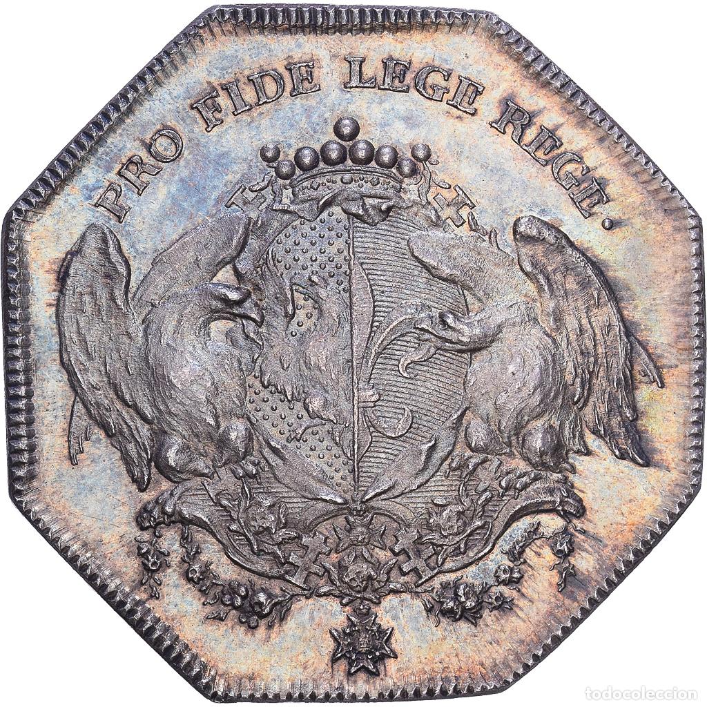 Medallas hist&oacute;ricas: [#139978] Francia, zeton, Baron d'H&ouml;pken, Plata, EBC