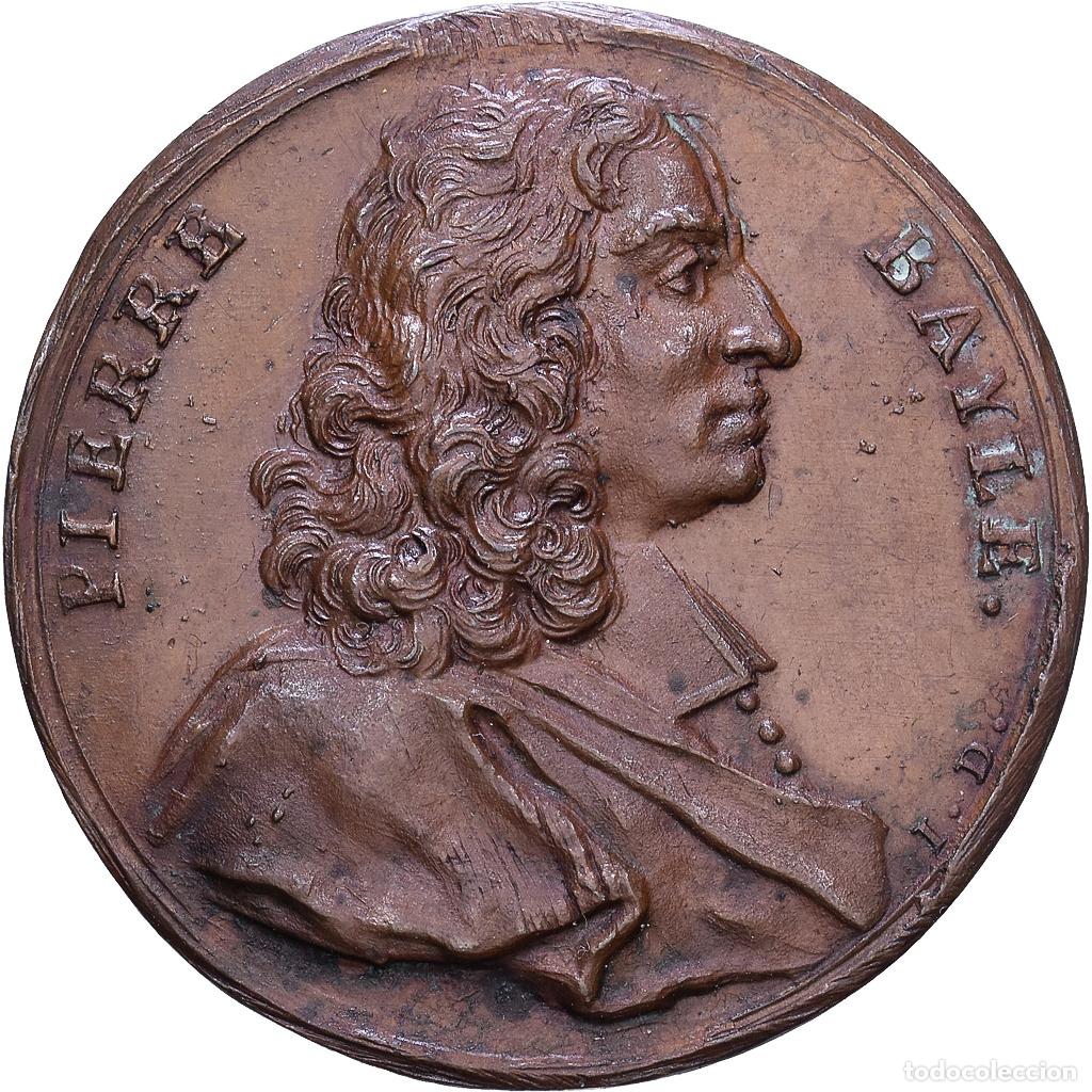 Medallas hist&oacute;ricas: [#1535108] Francia, zeton, Pierre Bayle, Cobre, Dassier, Les Hommes illustres, EBC