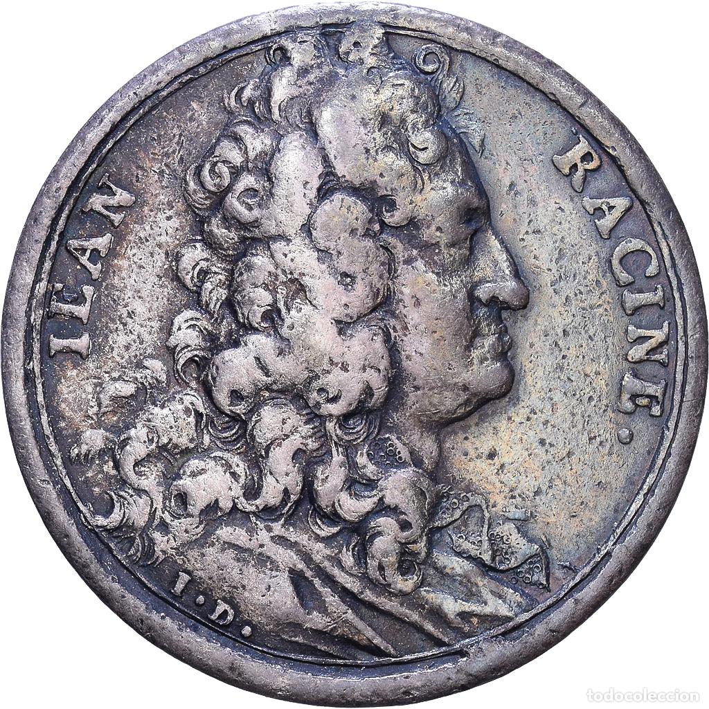 Medallas hist&oacute;ricas: [#1535090] Francia, zeton, Jean Racine, Plata, Dassier, Les Hommes illustres, BC+