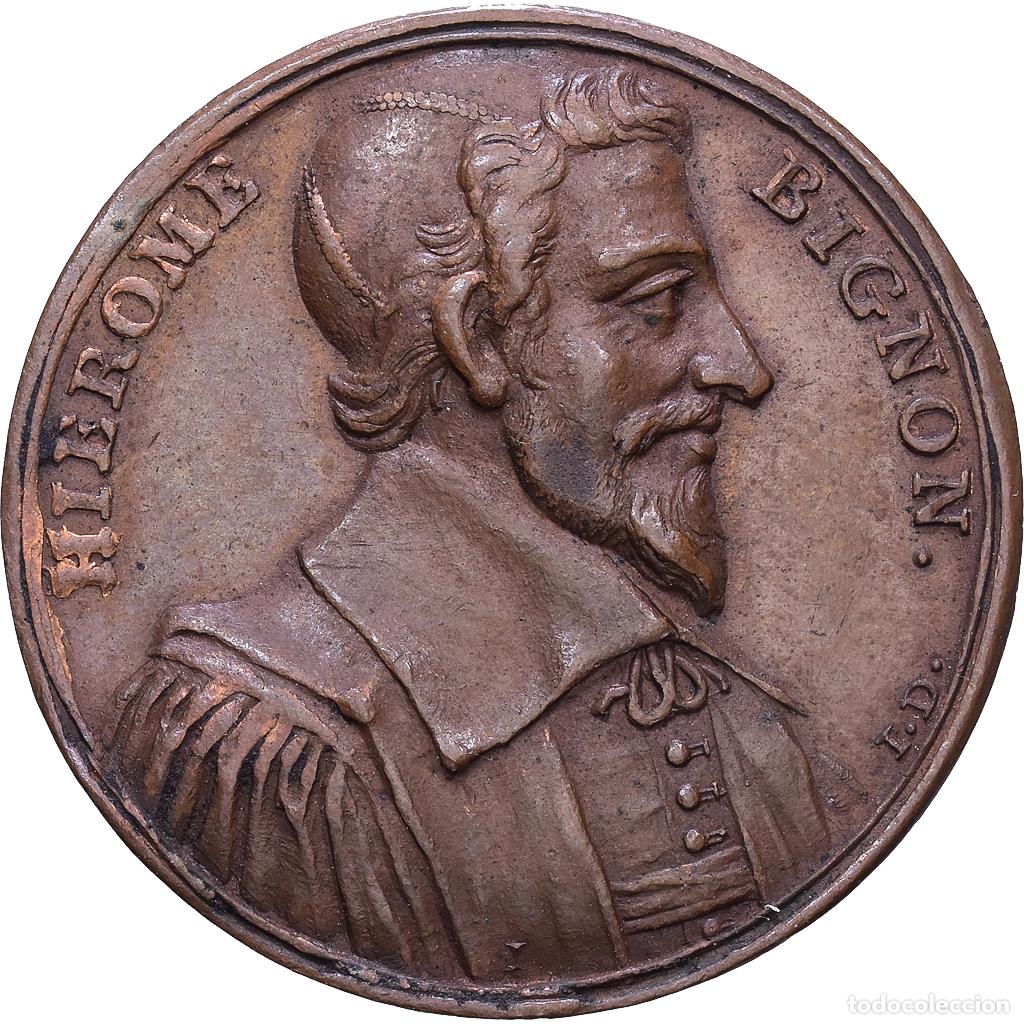 Medallas hist&oacute;ricas: [#1535098] Francia, zeton, J&eacute;r&ocirc;me Bignon, avocat g&eacute;n&eacute;ral, Cobre, Dassier, Les Hommes