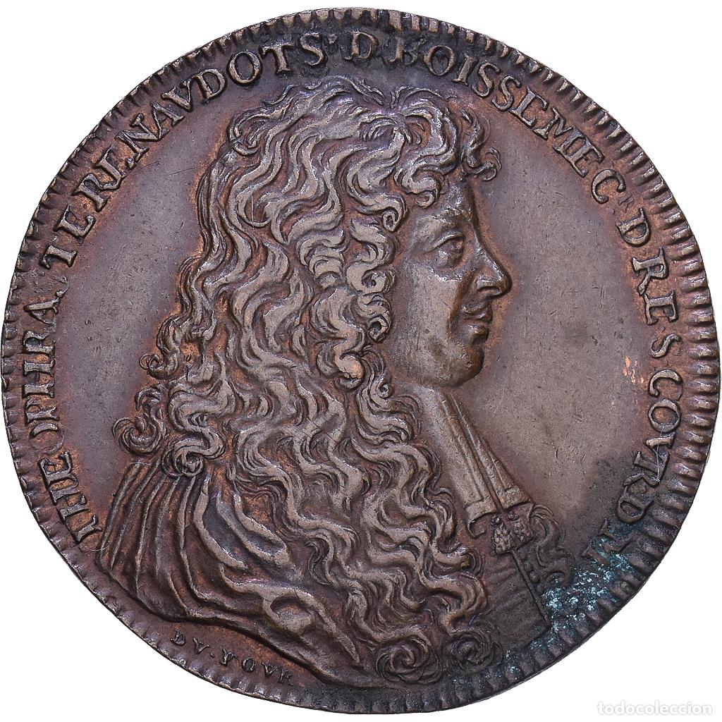 Medalhas hist&oacute;ricas: [#139968] Francia, zeton, Th&eacute;ophraste Renaudot, 1665, Cobre, SC