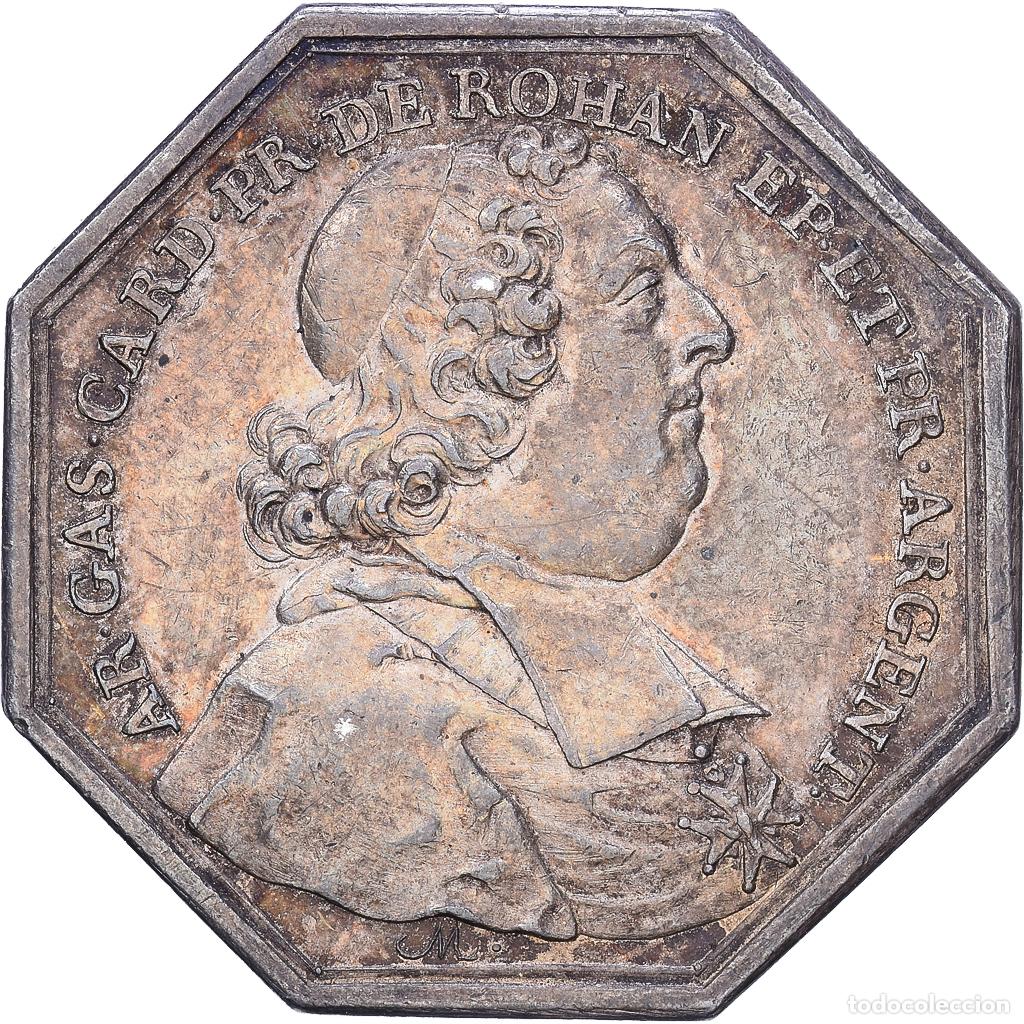 Medallas hist&oacute;ricas: [#139975] Francia, zeton, Armand Gaston de Rohan, 1746, Plata, EBC
