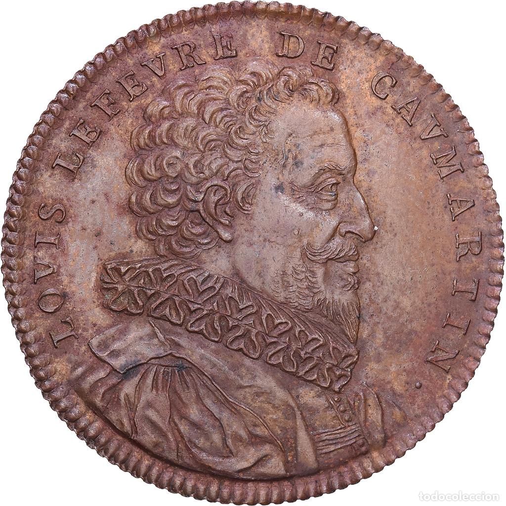 Medallas hist&oacute;ricas: [#139956] Francia, zeton, Louis Lef&egrave;vre de Caumartin, Garde des Sceaux, 1622, Bronce