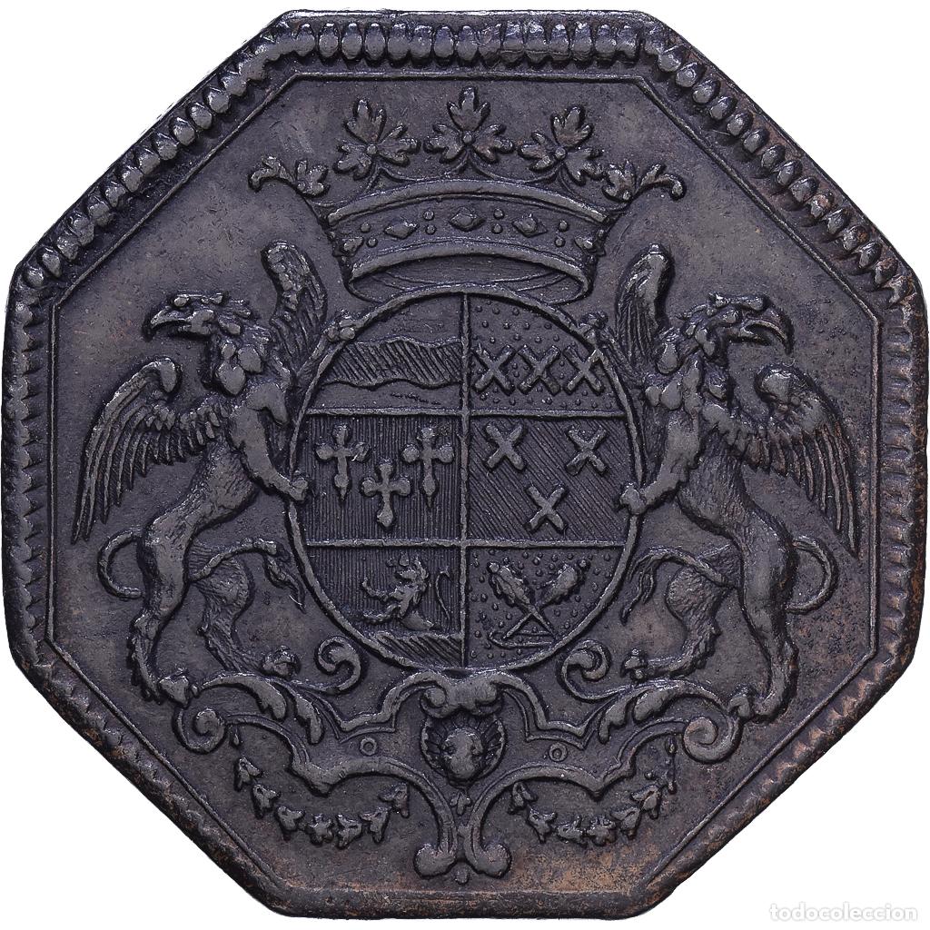 Medallas hist&oacute;ricas: [#139986] Francia, zeton, Marquis Dentragues, Cobre, EBC