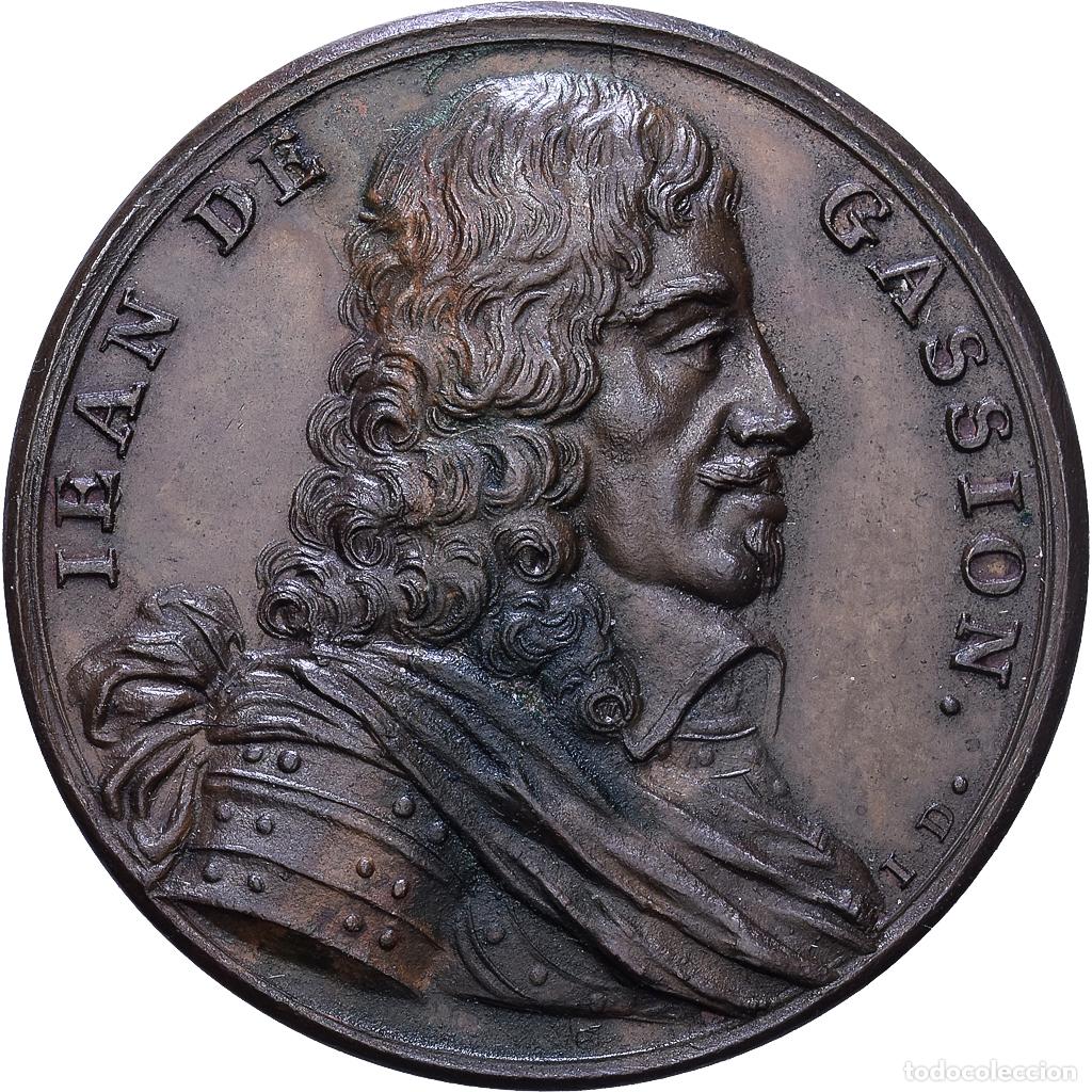 Medallas hist&oacute;ricas: [#1535097] Francia, zeton, Jean de Gassion, Mar&eacute;chal de France, Cobre, Dassier, Les Hommes