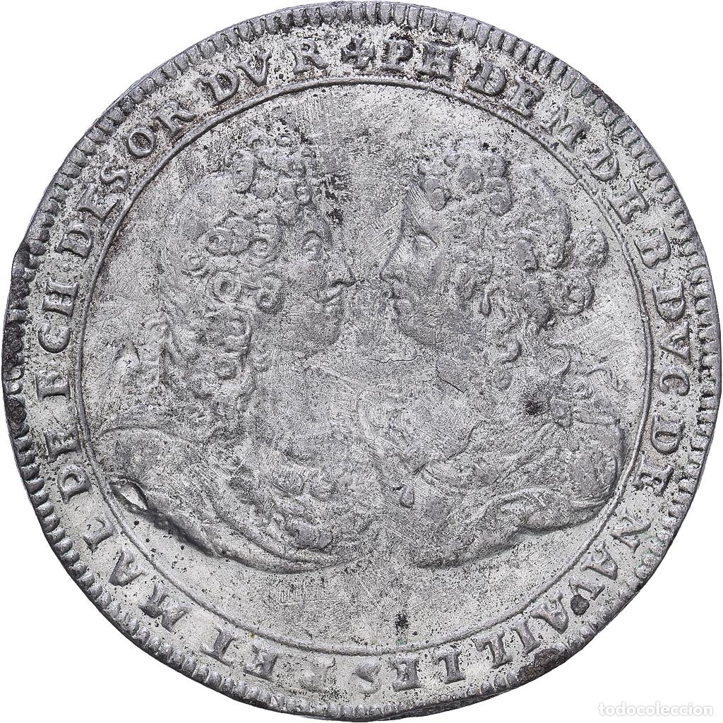 Medallas hist&oacute;ricas: [#139982] Francia, zeton, Duc de Navailles & son &eacute;pouse, Hojalata, MBC+