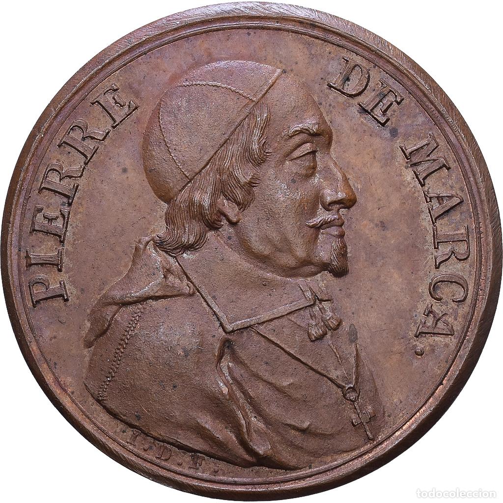 Medallas hist&oacute;ricas: [#1535099] Francia, zeton, Pierre de Marca, Cobre, Dassier, Les Hommes illustres, EBC