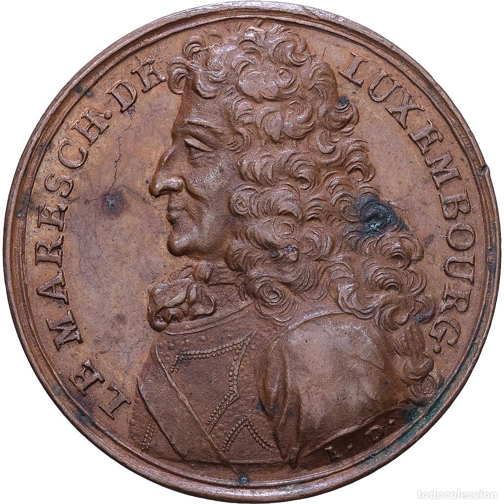 Medallas hist&oacute;ricas: [#1535107] Francia, zeton, Le Mar&eacute;chal de Luxembourg, Cobre, Dassier, Les Hommes