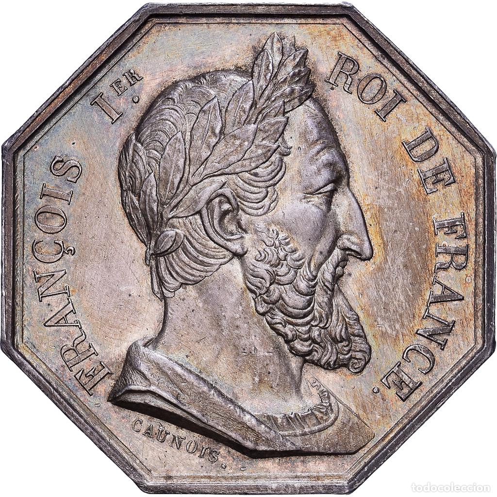 Medallas hist&oacute;ricas: [#1203558] Francia, Jeton Notaire, Fran&ccedil;ois Ier, Chambre des Notaires de