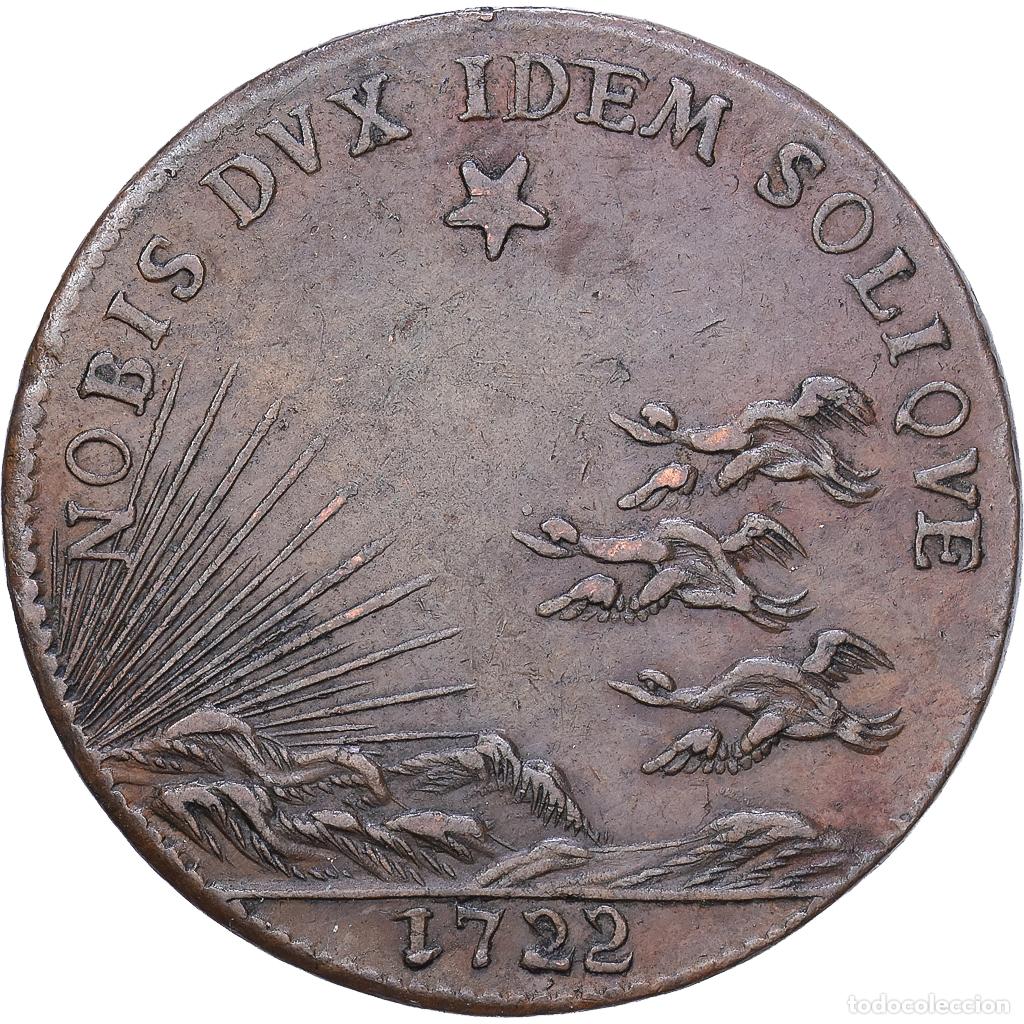 Medallas hist&oacute;ricas: [#139979] Francia, zeton, Louis, marquis de Vienne, 1722, Cobre, MBC