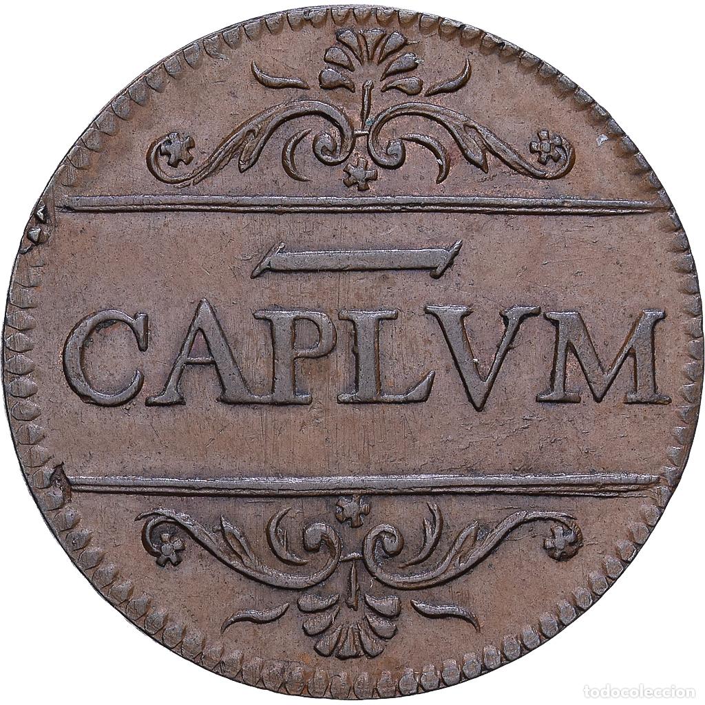 Medallas hist&oacute;ricas: [#1203559] Francia, M&eacute;reau, 1635, Bronce, Notre Dame de Paris, MBC