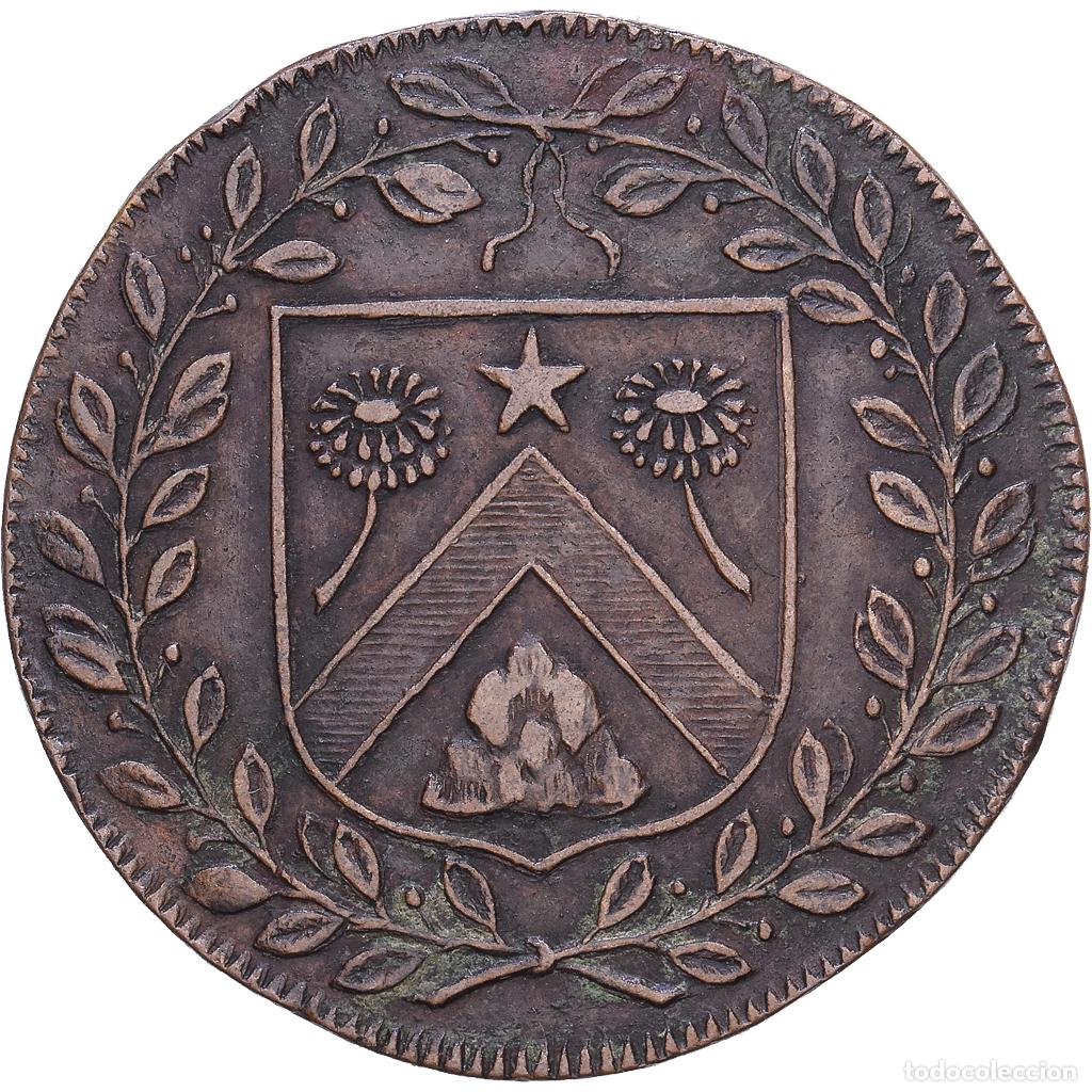 Medallas hist&oacute;ricas: [#139957] Francia, zeton, Arnaud d'Antilly, si&egrave;ge de La Rochelle, 1628, Cobre, MBC