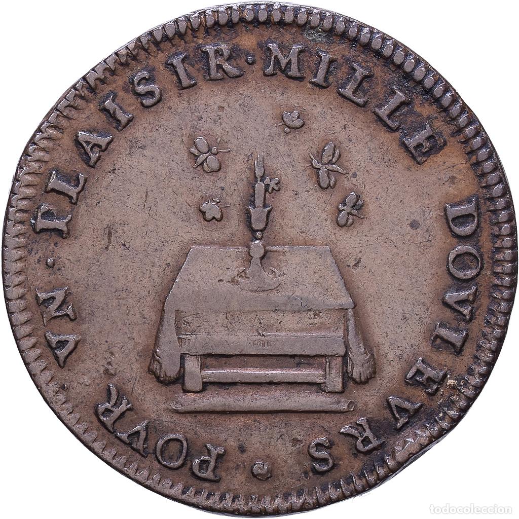 Medallas hist&oacute;ricas: [#1535078] Francia, Tourist token, Bronce, BC+