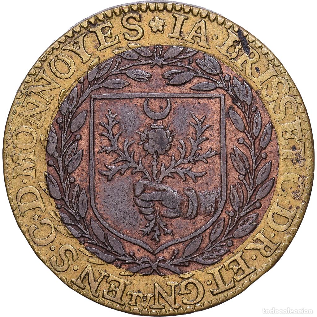 Medallas hist&oacute;ricas: [#139954] Francia, zeton, J. Brisset, g&eacute;n&eacute;ral en la cour des Monnaies, 1616