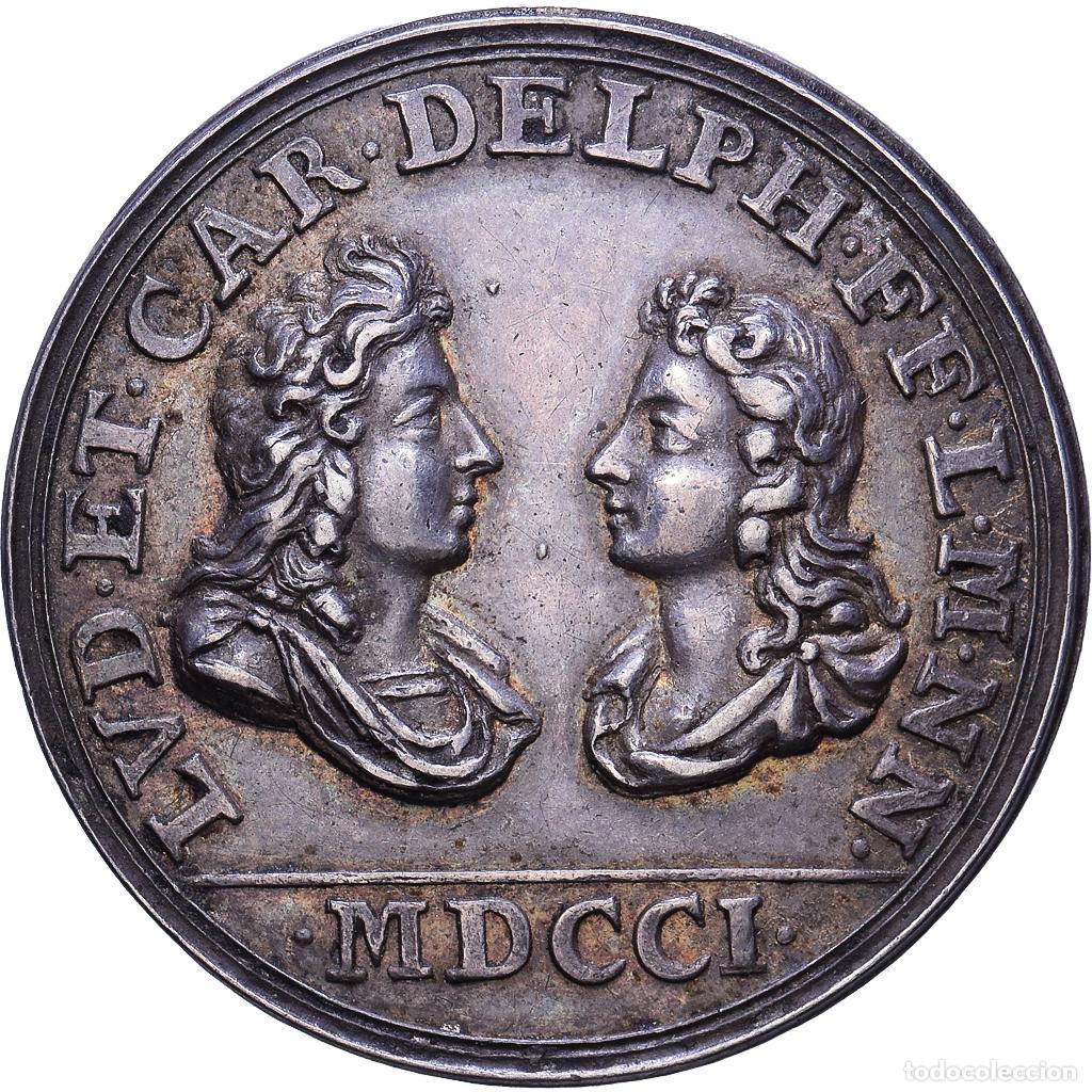 Medallas hist&oacute;ricas: [#1535048] Francia, zeton, Louis et Charles de France, 1701, Plata, EBC